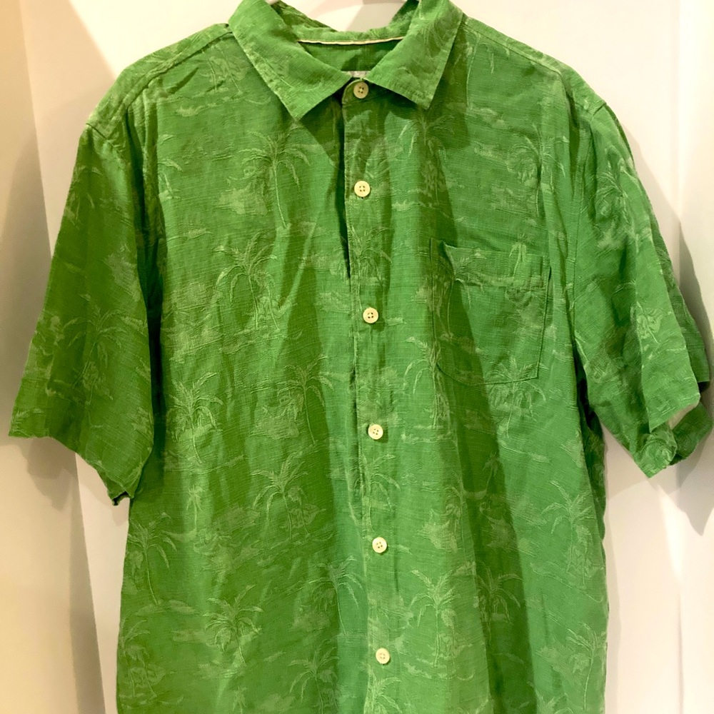 Tommy Bahama Palm Tree Hawaiian Shirt
